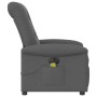 Sillón reclinable de masaje eléctrico tela gris oscuro de , Sillones - Ref: Foro24-3303245, Precio: 243,67 €, Descuento: %