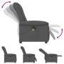 Sillón reclinable de masaje eléctrico tela gris oscuro de , Sillones - Ref: Foro24-3303245, Precio: 243,67 €, Descuento: %