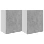 Armarios colgantes 2 uds madera contrachapada gris 50x31x60 cm de vidaXL, Armarios de cocina - Ref: Foro24-805082, Precio: 88...