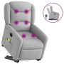 Sillón de masaje reclinable de pie de tela gris nube de , Sillones - Ref: Foro24-3303213, Precio: 275,38 €, Descuento: %