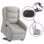 Sillón de masaje reclinable de pie de tela gris nube de , Sillones - Ref: Foro24-3303213, Precio: 275,38 €, Descuento: %