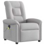 Sillón reclinable de masaje eléctrico tela gris nube de , Sillones - Ref: Foro24-3303253, Precio: 282,18 €, Descuento: %