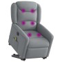 Sillón de masaje eléctrico reclinable elevable tela gris claro de , Sillones - Ref: Foro24-3303224, Precio: 309,74 €, Descuen...