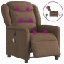 Sillón reclinable de masaje eléctrico tela marrón de , Sillones - Ref: Foro24-3303188, Precio: 256,87 €, Descuento: %