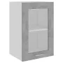Armario colgante cristal contrachapada gris hormigón 40x31x60cm de vidaXL, Armarios de cocina - Ref: Foro24-802509, Precio: 3...