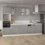 Armario colgante cristal contrachapada gris hormigón 40x31x60cm de vidaXL, Armarios de cocina - Ref: Foro24-802509, Precio: 3...