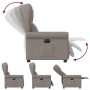Sillón reclinable eléctrico tela gris taupé de , Sillones - Ref: Foro24-3303361, Precio: 237,54 €, Descuento: %