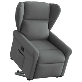 Sillón reclinable elevable de tela gris oscuro de , Sillones - Ref: Foro24-3303375, Precio: 275,01 €, Descuento: %