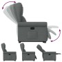 Sillón reclinable elevable de tela gris oscuro de , Sillones - Ref: Foro24-3303375, Precio: 275,01 €, Descuento: %