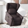 Silla de masaje reclinable de pie de tela marrón oscuro de , Sillones - Ref: Foro24-3303389, Precio: 278,65 €, Descuento: %