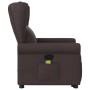 Silla de masaje reclinable de pie de tela marrón oscuro de , Sillones - Ref: Foro24-3303389, Precio: 278,65 €, Descuento: %