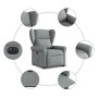 Sillón eléctrico reclinable elevable de tela gris claro de , Sillones - Ref: Foro24-3303394, Precio: 309,36 €, Descuento: %