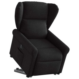 Sillón eléctrico reclinable elevable de tela negro de , Sillones - Ref: Foro24-3303396, Precio: 321,09 €, Descuento: %