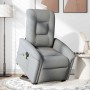 Sillón de masaje reclinable de pie de tela gris claro de , Sillones - Ref: Foro24-3303264, Precio: 264,95 €, Descuento: %