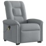 Sillón de masaje reclinable de pie de tela gris claro de , Sillones - Ref: Foro24-3303264, Precio: 264,95 €, Descuento: %
