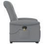 Sillón de masaje reclinable de pie de tela gris claro de , Sillones - Ref: Foro24-3303264, Precio: 264,95 €, Descuento: %