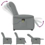 Sillón de masaje reclinable de pie de tela gris claro de , Sillones - Ref: Foro24-3303264, Precio: 264,95 €, Descuento: %