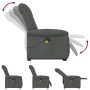 Sillón de masaje eléctrico reclinable elevable tela gris oscuro de , Sillones - Ref: Foro24-3303285, Precio: 311,44 €, Descue...
