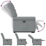 Sillón reclinable elevable de tela gris claro de , Sillones - Ref: Foro24-3303314, Precio: 271,55 €, Descuento: %