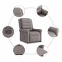 Sillón reclinable elevable tela gris taupe de , Sillones - Ref: Foro24-3303321, Precio: 276,55 €, Descuento: %