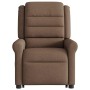Silla de masaje reclinable de pie de tela marrón de , Sillones - Ref: Foro24-3303328, Precio: 265,53 €, Descuento: %