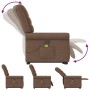 Silla de masaje reclinable de pie de tela marrón de , Sillones - Ref: Foro24-3303328, Precio: 265,53 €, Descuento: %