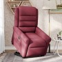 Sillón eléctrico reclinable elevable de tela rojo tinto de , Sillones - Ref: Foro24-3303337, Precio: 303,93 €, Descuento: %