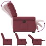 Sillón eléctrico reclinable elevable de tela rojo tinto de , Sillones - Ref: Foro24-3303337, Precio: 303,93 €, Descuento: %