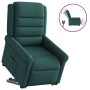 Sillón eléctrico reclinable elevable de tela verde oscuro de , Sillones - Ref: Foro24-3303340, Precio: 303,42 €, Descuento: %