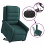 Sillón eléctrico reclinable elevable de tela verde oscuro de , Sillones - Ref: Foro24-3303340, Precio: 303,42 €, Descuento: %