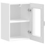 Armario pared cocina puerta de cristal Lucca blanca de , Armarios de cocina - Ref: Foro24-853767, Precio: 58,02 €, Descuento: %