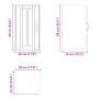 Armario de pared de cocina Lucca madera ingeniería negra de , Armarios de cocina - Ref: Foro24-853778, Precio: 47,61 €, Descu...