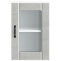 Armario de pared para cocina puerta cristal Lucca gris hormigón de , Armarios de cocina - Ref: Foro24-853771, Precio: 57,87 €...