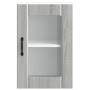 Armario de pared para cocina puerta cristal Lucca gris sonoma de , Armarios de cocina - Ref: Foro24-853773, Precio: 59,96 €, ...