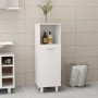 Armario de baño madera contrachapada blanco brillo 30x30x95 cm de vidaXL, Muebles de baño - Ref: Foro24-802621, Precio: 58,12...