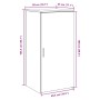 Mueble de almacenaje madera ingeniería envejecida 50x45x103,5cm de , Taquillas y armarios de almacenamiento - Ref: Foro24-859...