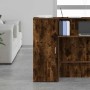 Armario de madera de ingeniería roble ahumado 40x45x103,5 cm de , Taquillas y armarios de almacenamiento - Ref: Foro24-859037...