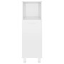 Armario de baño madera contrachapada blanco brillo 30x30x95 cm de vidaXL, Muebles de baño - Ref: Foro24-802621, Precio: 58,12...