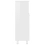 Armario de baño madera contrachapada blanco brillo 30x30x95 cm de vidaXL, Muebles de baño - Ref: Foro24-802621, Precio: 58,12...