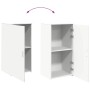 Armario de madera de ingeniería blanco 50x45x103,5 cm de , Taquillas y armarios de almacenamiento - Ref: Foro24-859042, Preci...