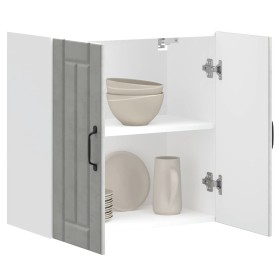 Armario de pared cocina Lucca madera contrachapada gris cemento de , Armarios de cocina - Ref: Foro24-853821, Precio: 50,99 €...