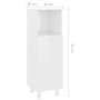 Armario de baño madera contrachapada blanco brillo 30x30x95 cm de vidaXL, Muebles de baño - Ref: Foro24-802621, Precio: 58,12...