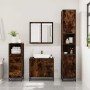 Set de muebles baño 3 pzas madera contrachapada roble ahumado de , Muebles de baño - Ref: Foro24-3301017, Precio: 256,06 €, D...
