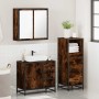 Set de muebles baño 3 pzas madera contrachapada roble ahumado de , Muebles de baño - Ref: Foro24-3301017, Precio: 256,06 €, D...