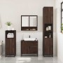 Set de muebles baño 3 pzas madera contrachapada roble marrón de , Muebles de baño - Ref: Foro24-3300989, Precio: 240,14 €, De...