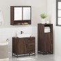Set de muebles baño 3 pzas madera contrachapada roble marrón de , Muebles de baño - Ref: Foro24-3300989, Precio: 240,14 €, De...