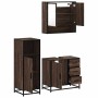 Set de muebles baño 3 pzas madera contrachapada roble marrón de , Muebles de baño - Ref: Foro24-3300989, Precio: 240,14 €, De...
