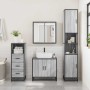 Set de muebles de baño 3 pzas madera contrachapada gris sonoma de , Muebles de baño - Ref: Foro24-3301008, Precio: 231,81 €, ...