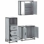 Set de muebles de baño 3 pzas madera contrachapada gris sonoma de , Muebles de baño - Ref: Foro24-3301008, Precio: 231,81 €, ...