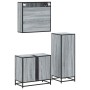 Set de muebles de baño 3 pzas madera contrachapada gris sonoma de , Muebles de baño - Ref: Foro24-3301008, Precio: 231,81 €, ...